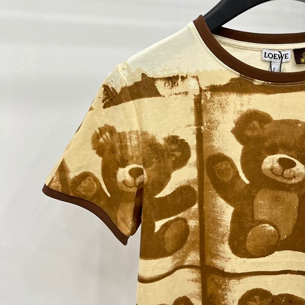 ★日本!!人気！ロエベ 偽物 スリムフィットTシャツコットン ベアー lod26244